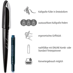 ONLINE® Schreibset Black schwarz