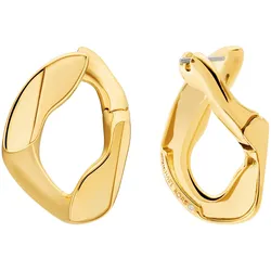 Paar Creolen MICHAEL KORS "Schmuck Geschenk Metall PREMIUM, MKJ8459710", silber (gelbgoldfarben, metallfarben), Ohrringe, Damen, Metall