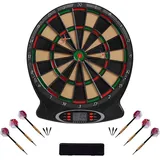 Best Sporting Dart Set London Xtra mit 12 Dartpfeilen/Ersatzspitzen & Etui I Dartscheibe elektronisch im hochwertigen Set I elektronische Dartscheibe mit Zubehör I Dartautomat 8 Spieler