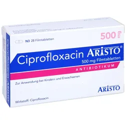 CIPROFLOXACIN Aristo 500 mg Filmtabletten 28 St