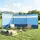 Outsunny Windschutz 440 x 140 cm Blau Polyester 2 St.