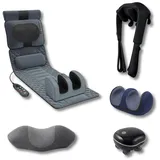 Regenerations-Massagebox – Massagematte, Shiatsu, Zervikalkissen, Therapiekissen & 3D-Massager 100x100 cm