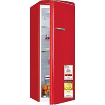 Exquisit Retro Kühlschrank RKS325-V-H-160C (225 l, 1465 mm hoch, Rot)