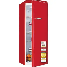 Exquisit Retro Kühlschrank RKS325-V-H-160C (225 l, 1465 mm hoch, Rot)