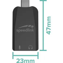 Speedlink VIGO USB-C Sound Card, black