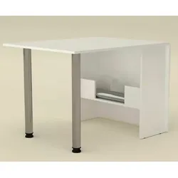 Esstisch ausklappbar Klapptisch Esszimmer-Küchen Tisch klappbar weiß Bürotisch
