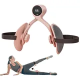 Oberschenkeltrainer, Thigh Master Mit Intelligenter Zähl, Beckenbodentrainer Für Frau, Trainingsgerät Für Weibliches Gesäß, Trimmer-Innenschenkel, Beckenboden Trainer Für Hüfttraining (Rosa)