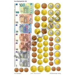 Spielgeld bis Euro 100, VPE 10 Bogen