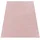 KADIMA DESIGN Teppich Kurzflor Unifarben Wohnzimmer schmutzabweisend Rosa Läufer 80x150 | 100% Polypropylen, Rücken aus Polypropylen | pflegeleicht