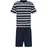 HAJO Pyjama Klima-Light Blau/Grau M