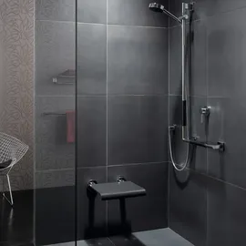 EMCO Wandklappsitz System 2 schwarz Klappsitz