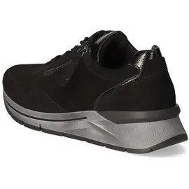 GABOR Comfort Reißverschluss Damen Sneaker in Schwarz, Größe 8