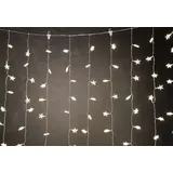 Trendline LED Lichtervorhang Sterne 200 LED, warmweiß