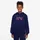 Nike Hoodie Blue Void/Vivid Purple/Metallic Gold 147-158