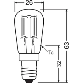 Osram LED Lampe Special T26 4058075432901 2,8 W E14 tageslichtweiß 1 St.