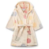 Sanetta Mädchen-Bademantel beige Dots | Hochwertiger und kuscheliger Bademantel aus Baumwolle. - 140