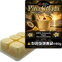 WonderWax Duftwachs Wax Melts für Duftlampe, 6 Würfel Duftmelt Wachsmelt Sojawachs Duftwachs Würfel für Raumdüfte, Wachs Duftöl Winter Indoor Schmelzen für Aromalampe Pina Colada