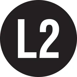 Leiterkennzeichnung, Wechselstromnetz Außenleiter 2 - 1 Bund = 100 Stk - 20 mm Folie selbstklebend