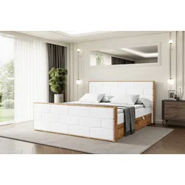altdecor Boxbett 160 x 200 cm H3 Weiß