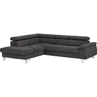 Cotta Ecksofa Komaris L-Form Kunstleder 3-Sitzer Braun