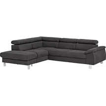 Cotta Ecksofa Komaris L-Form Kunstleder 3-Sitzer Braun