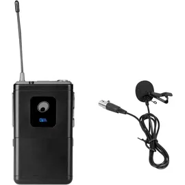 Omnitronic UHF-E Serie Taschensender 527.5MHz + Lavaliermikrofon