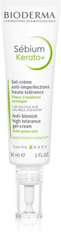 Bioderma Sébium Kerato+ Gel-Creme für Unvollkommenheiten wegen Akne Haut 30 ml