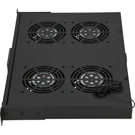 Extralink Lüfterpanel 19" 4 Lüfter mit Thermostat,