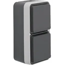 Hager Schuko-Steckdose 2-fach Grau 1 St.