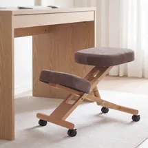 MCW Kniestuhl Q46 Holz Braun