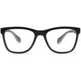 MAGIMODAC Blaulichtfilter Lesebrillen Leicht Rechteckige Anti-Blaulicht Lesebrille Herren Damen Flexibel Federscharnier Computer-Lesebrille Schwarz +2.00