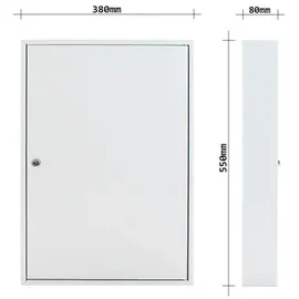 Rottner Tresor Schlüsselschrank S-100 38 x 55 cm Grau