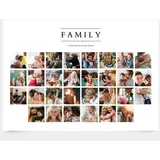 Fotocollage "Family is the home of our heart" auf Poster