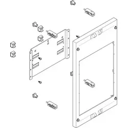 ABN MF13322 Prisma XS-Modul flach BxH:250x450mm Montage-Traverse max 1xNH1/2-Trenner