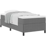 vidaXL Boxspringbett 100 x 200 cm Hellgrau