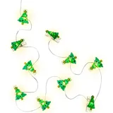 goobay 10er LED-Fotoclips-Lichterkette "Tannenbaum"