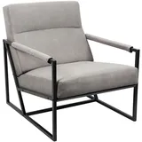 Svita Loungestuhl, Grau, Textil, 1-Sitzer, 66x77x82 cm, Esszimmer, Stühle, Esszimmerstühle, Armlehnenstühle
