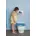 Stand-WC mit WC-Sitz Weiß