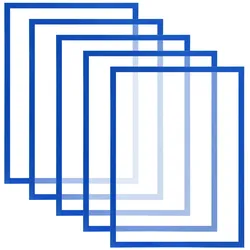 KARAT Dokumentenhalter Magnetisch 5er-Set - Blau / A4