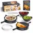 Tortillada – Empanadas Maker Formen 15,5 cm/Empanada Form Presse Set 7 teilig inkl. Rezeptbuch, Dipschalen, Ausstecher, Messer