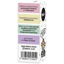 MINICO Peel-Off KinderNagellack Glitzer 4ml - TopCoat NEU