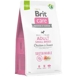 BRIT Care Dog Sustainable Adult Small Breed mit Huhn und Insekten 7 kg