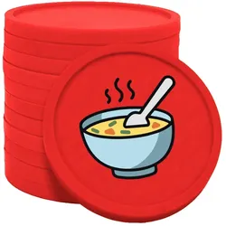 CombiCraft Wertmarken Chips Suppe - 100 Stück - 29 mm Durchmesser