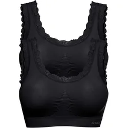 bonprix Feel Comfort Seamless Bustier (2er Pack), schwarz, M
