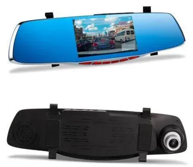 Dashcam 1080p Full HD mit 5-Zoll-LCD-Display, Rückfahrkamera und G-Sensor