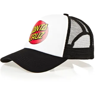 Santa Cruz Classic Dot Kappe - White / Black - One Size