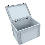VARIA Group DDEB265 Eurobehälter / Euro Box mit Scharnierdeckel