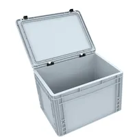 VARIA Group DDEB265 Eurobehälter / Euro Box mit Scharnierdeckel