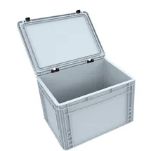 VARIA Group DDEB265 Eurobehälter / Euro Box mit Scharnierdeckel
