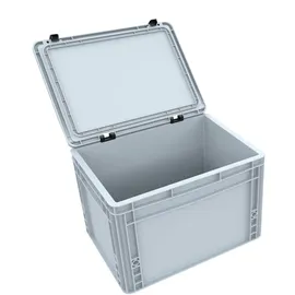 VARIA Group DDEB265 Eurobehälter / Euro Box mit Scharnierdeckel